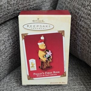 Winnie the Pooh “Piglet’s First Ride” Hallmark Keepsake Ornament 2002
